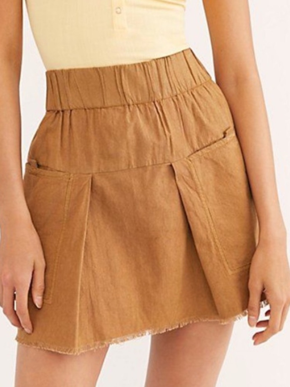 Free people Mariposa cotton skirt with big pockets size small